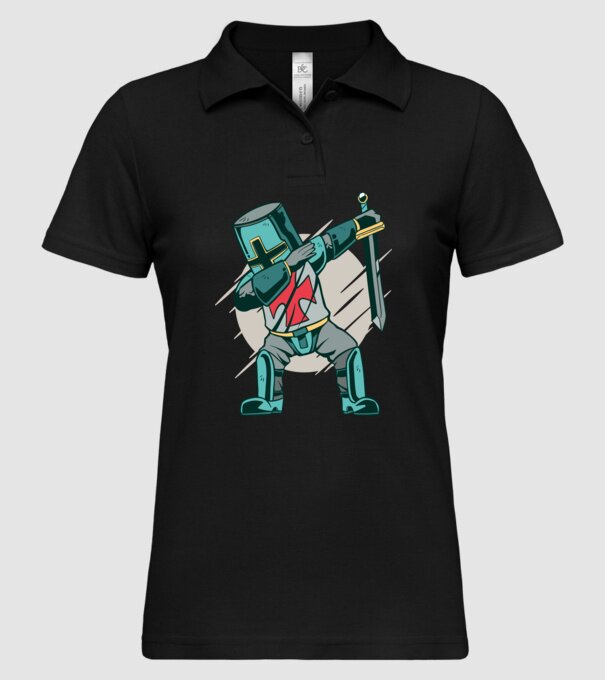 Cavaler DAB model negru pe tricou