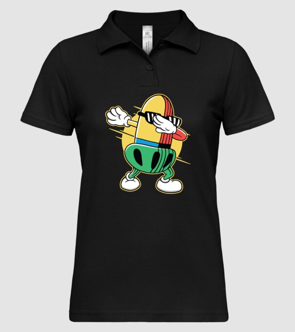 Ghindă DAB cărți de joc maghiare model negru pe tricou