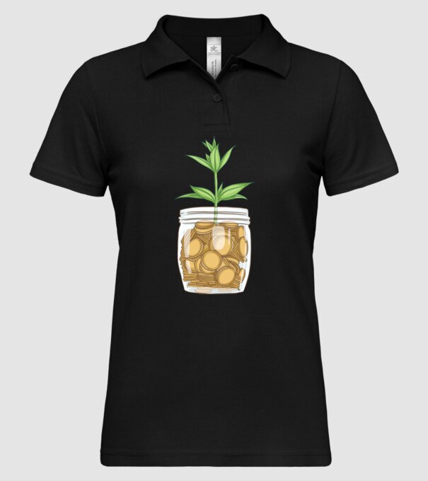 Plantă pușculiță porcușor model negru pe tricou