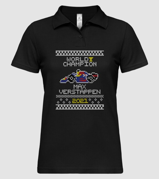Max Verstappen campion mondial Formula 1 model negru pe tricou
