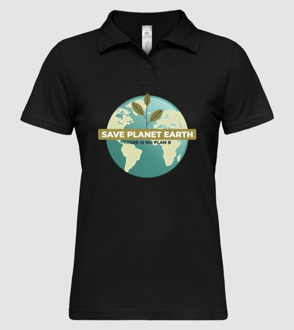 Să salvăm Pământul, nu există o altă planetă model negru pe tricou