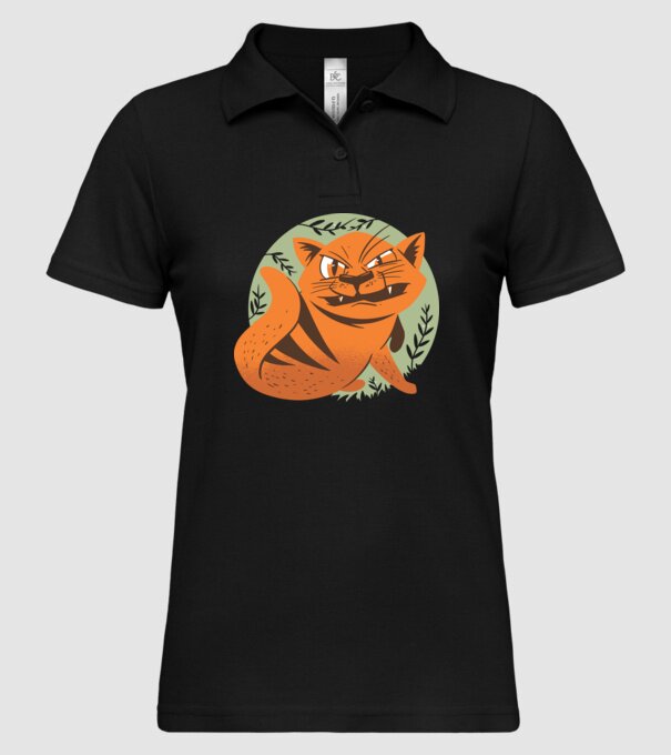 Pisică Supărată model negru pe tricou