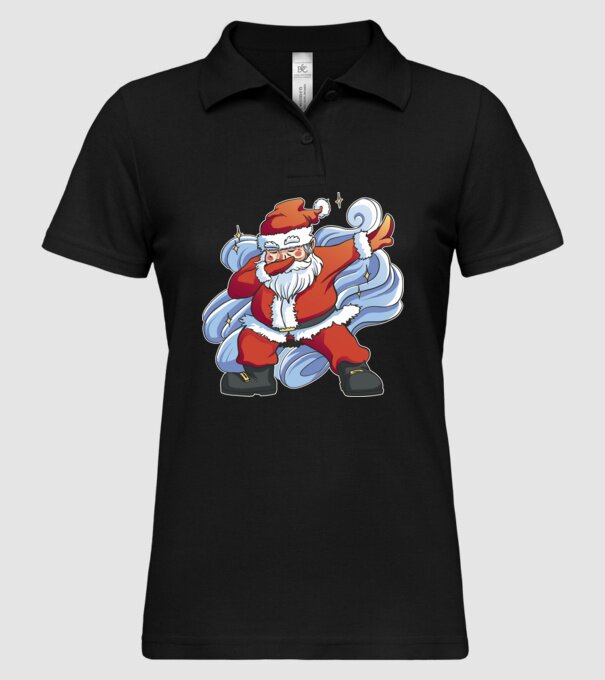 Moș Crăciun DAB pentru Crăciun model negru pe tricou
