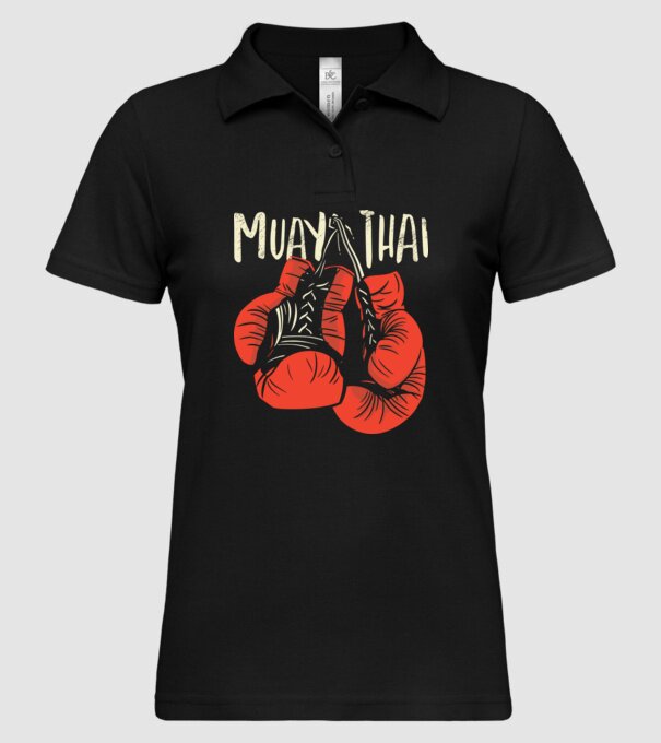Muay Thai model negru pe tricou