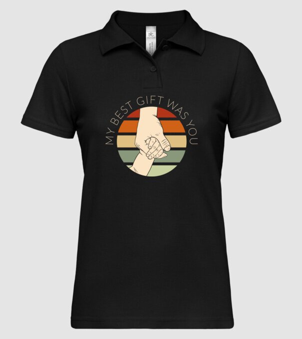My Best Gift Was You model negru pe tricou