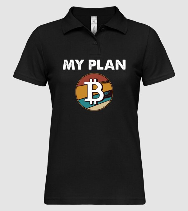 My plan B - Bitcoin model negru pe tricou