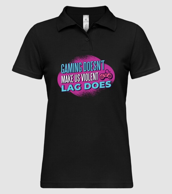 Nu jocul te face agresiv, ci LAG-ul model negru pe tricou