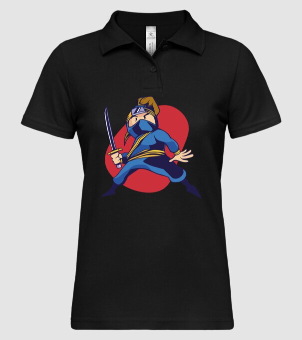 Copil Ninja model negru pe tricou