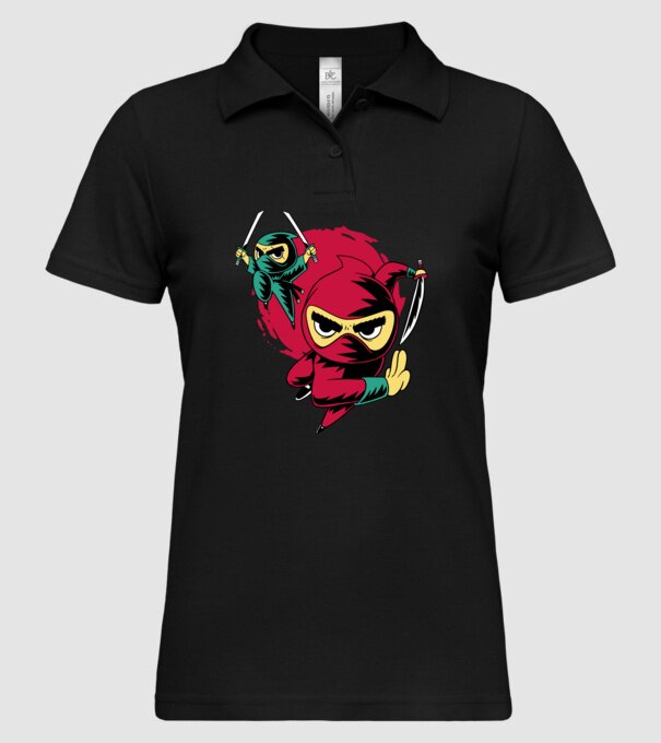 Tricou Ninja model negru pe tricou