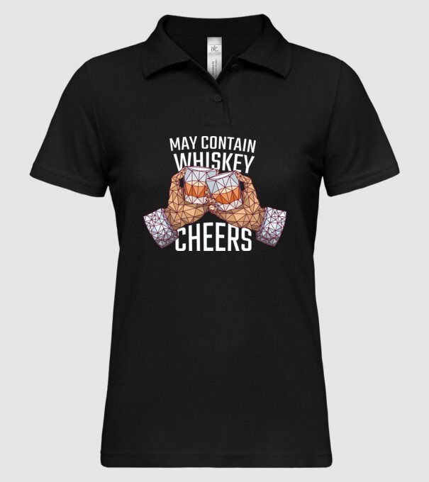 Poate conține urme de whisky model negru pe tricou