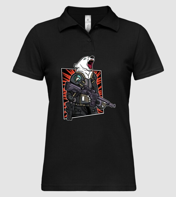Ursul rusesc înarmat model negru pe tricou