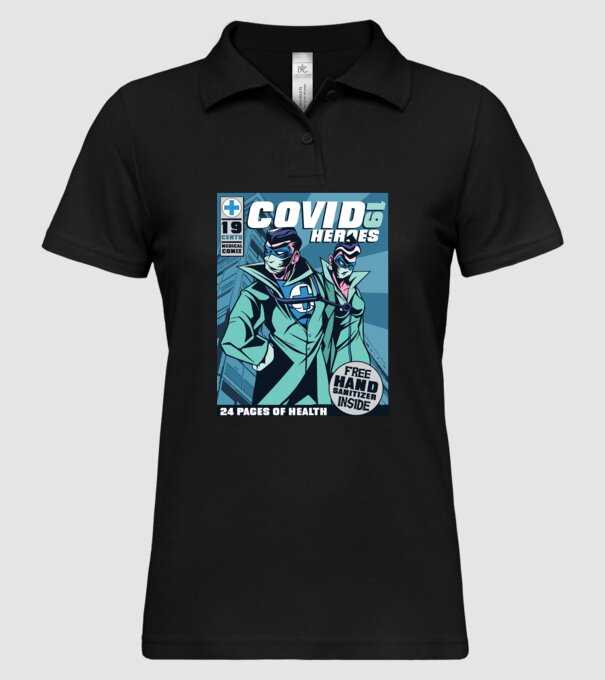 Medici Supereroi Benzi desenate model negru pe tricou