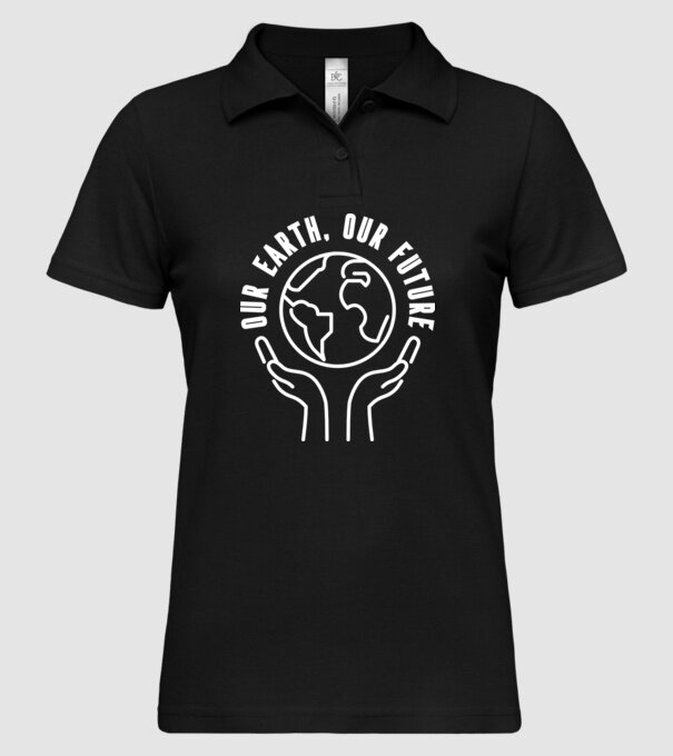 Our earth Our Future - Ziua Pământului model negru pe tricou