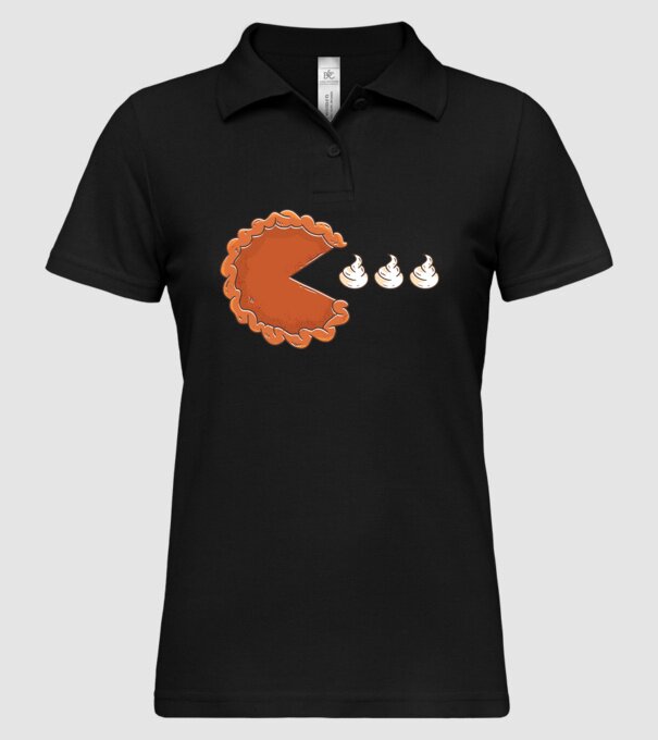 Pacman Cookie model negru pe tricou