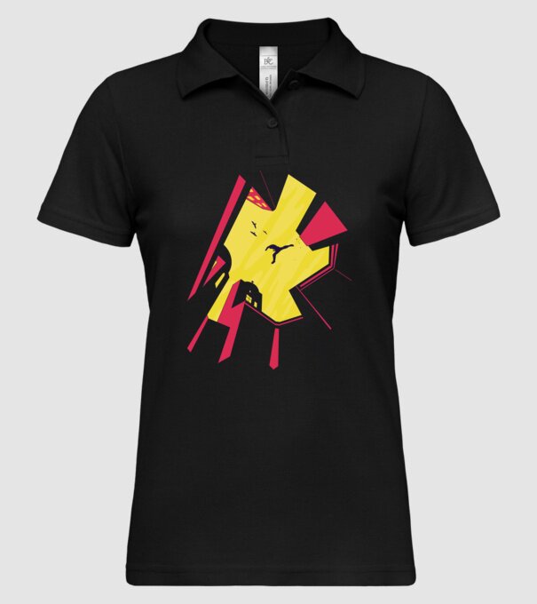 Alergare Parkour model negru pe tricou