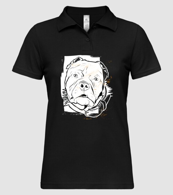 Cap Pitbull model negru pe tricou
