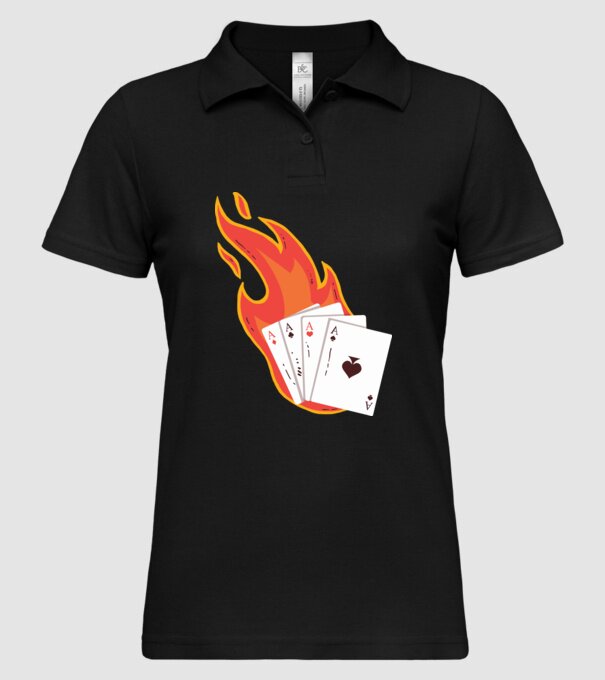 Poker model negru pe tricou