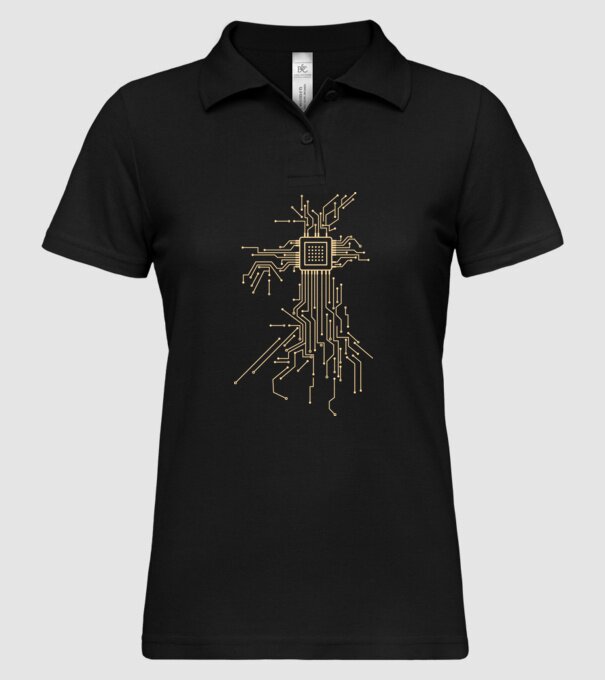 Procesor model negru pe tricou