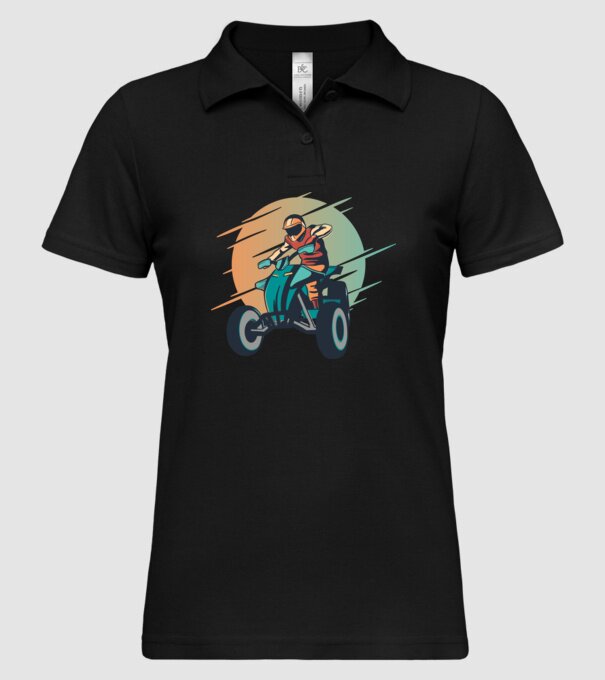 Concurent ATV model negru pe tricou