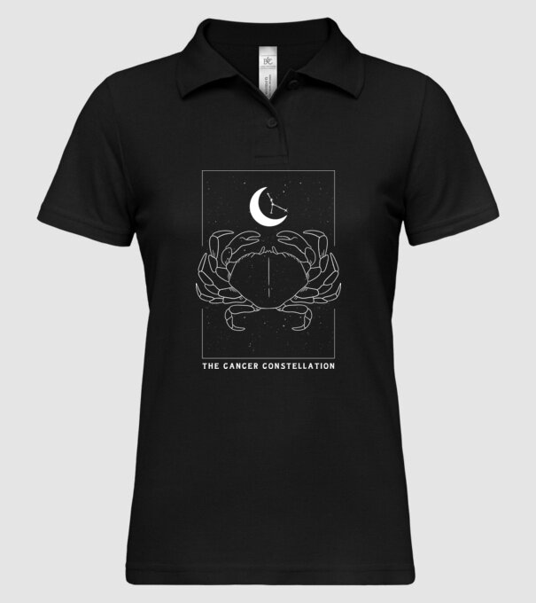 The Cancer Constellation model negru pe tricou