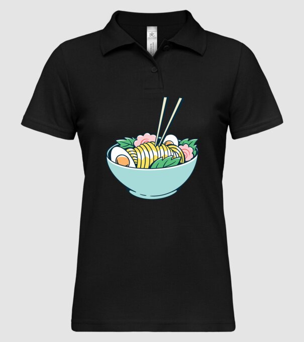 Paste Ramen model negru pe tricou