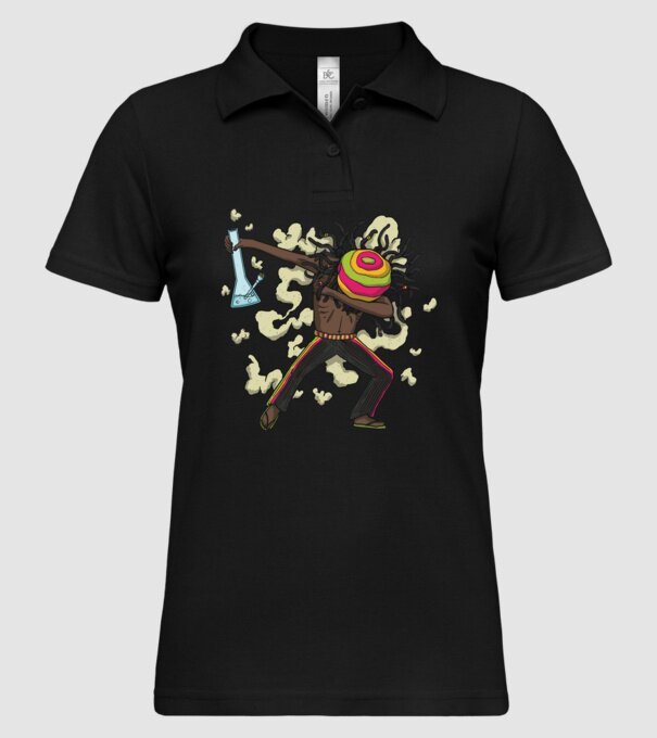 Dreadlock DAB model negru pe tricou