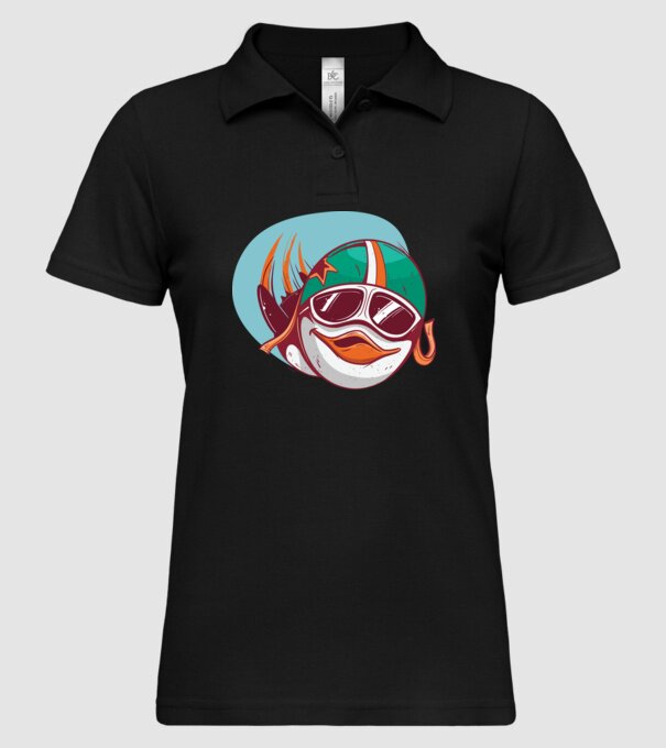 Pinguin Zburător model negru pe tricou