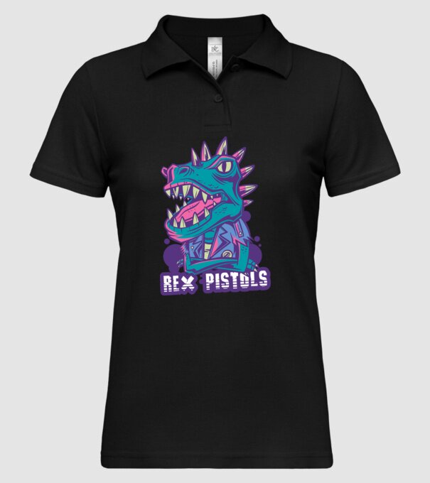 Rex Pistols model negru pe tricou