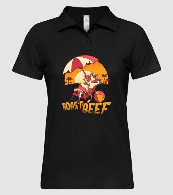 Friptură de vită - Roast Beef model negru pe tricou