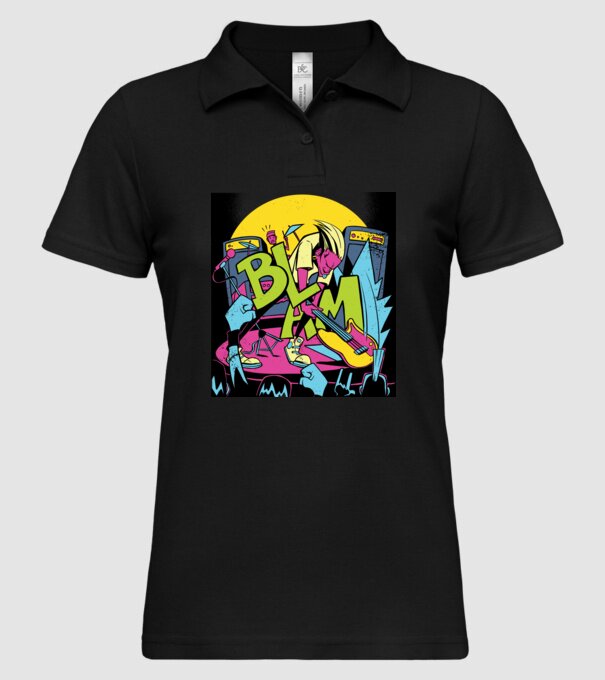 Star rock model negru pe tricou