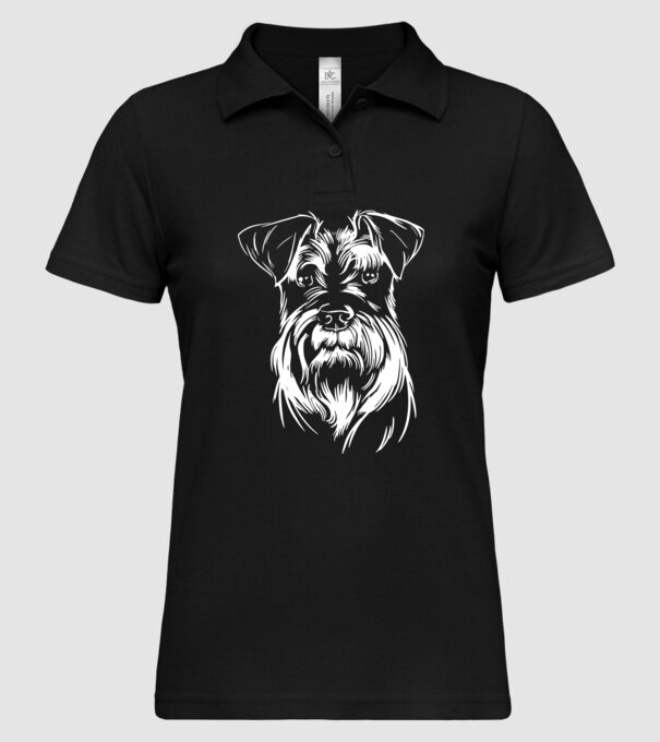 Cap Schnauzer model negru pe tricou