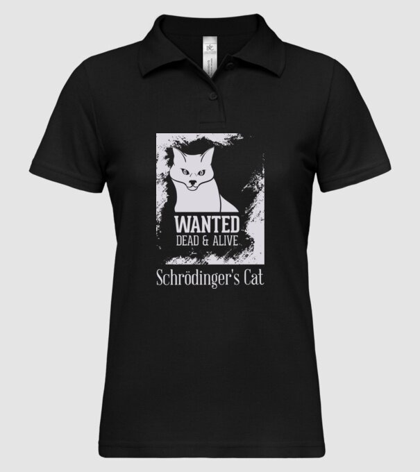 Schrödingers Cat - Dead or Alive model negru pe tricou