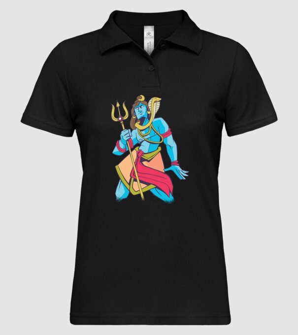 Shiva model negru pe tricou
