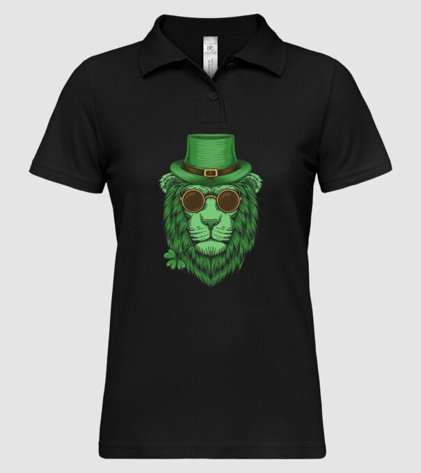 Sfântul Patrick Leu model negru pe tricou