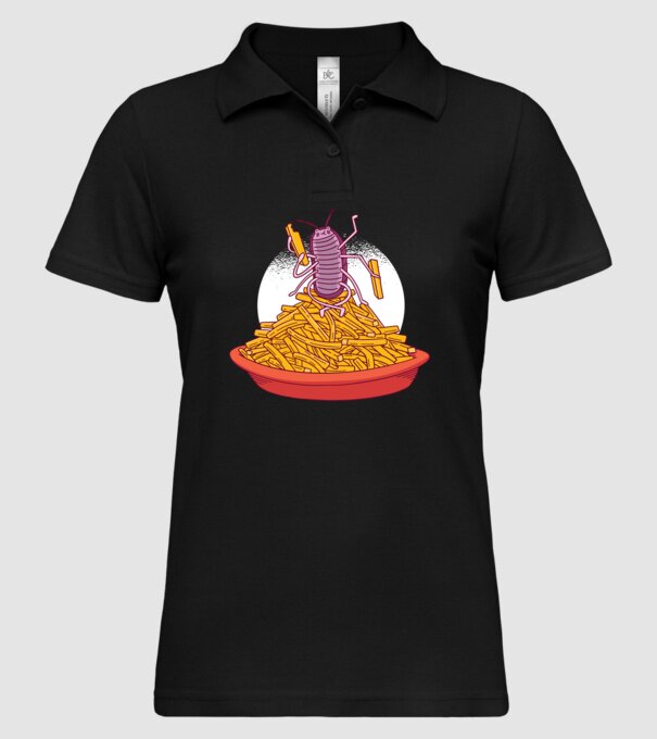 Insectă de Cartofi prăjiți model negru pe tricou