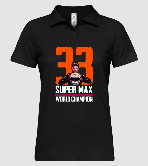 Super Max Formula 1 World Champion model negru pe tricou