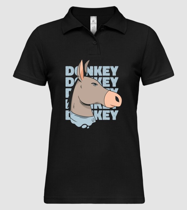Măgar model negru pe tricou