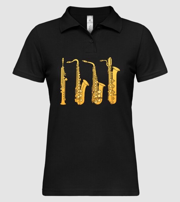 Saxofoane model negru pe tricou