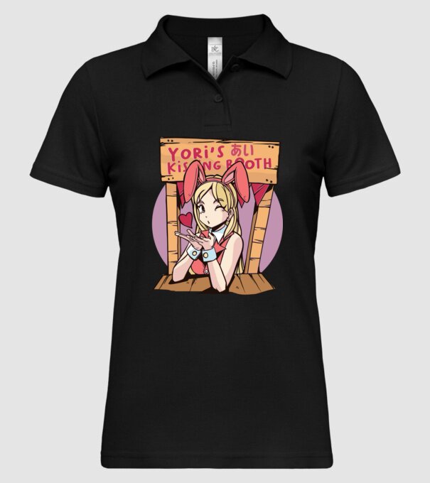 Anime îndrăgostit model negru pe tricou