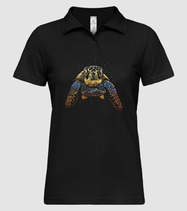 Broască țestoasă model negru pe tricou