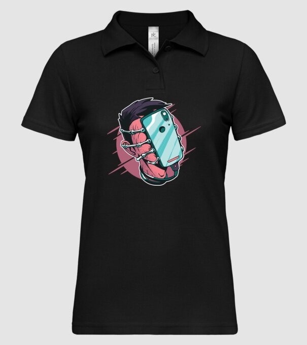 Telefon Facehugger tricou amuzant model negru pe tricou