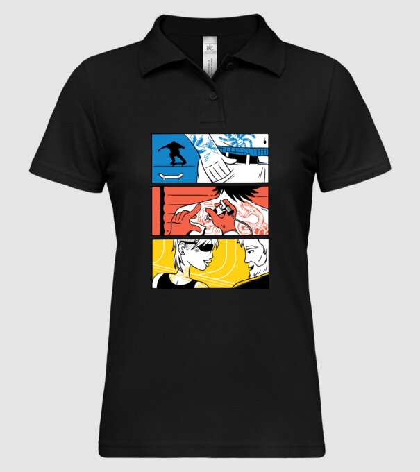 Tatuaj ilustrare model negru pe tricou
