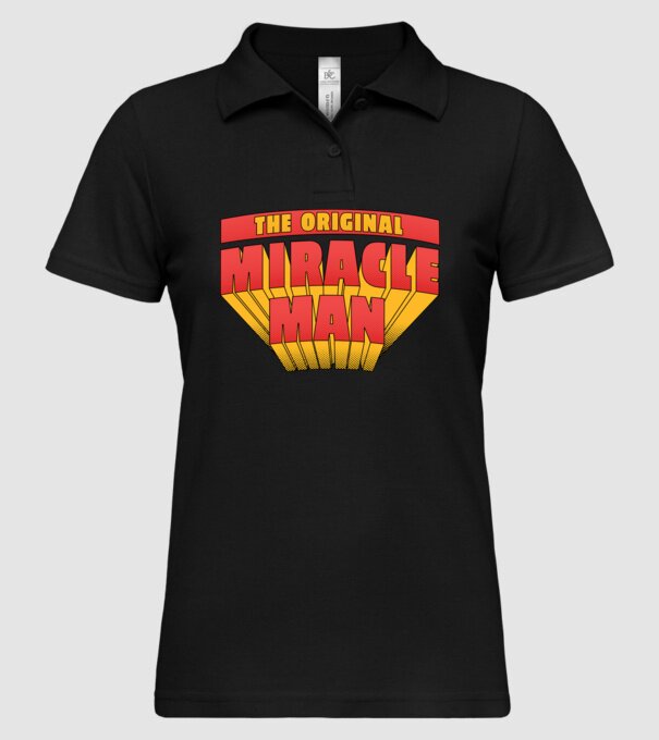 The Original Miracle Man model negru pe tricou