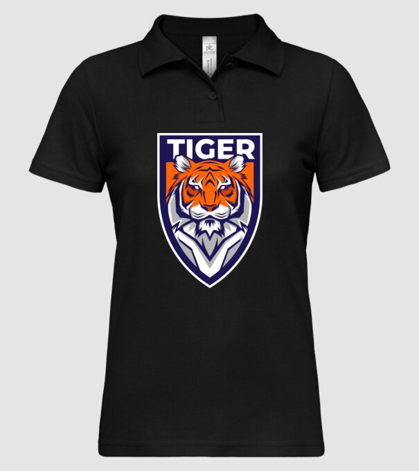 Stemă Tigru model negru pe tricou