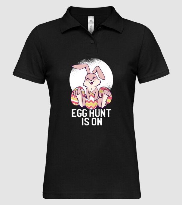 vânătoare de ouă de Paște ON model negru pe tricou