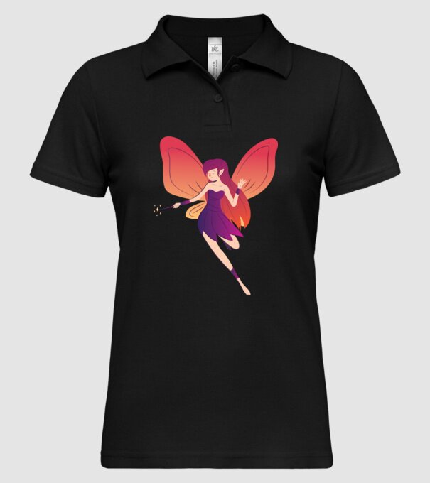 Magia zânelor model negru pe tricou