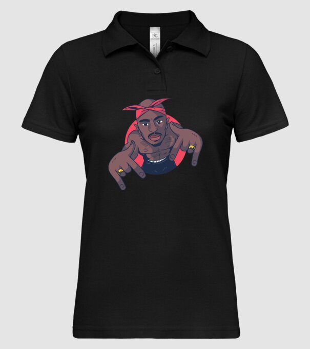 Tupac Shakur Rap model negru pe tricou