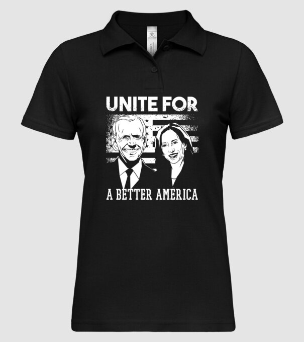 Unite for a better America - Biden Harris model negru pe tricou