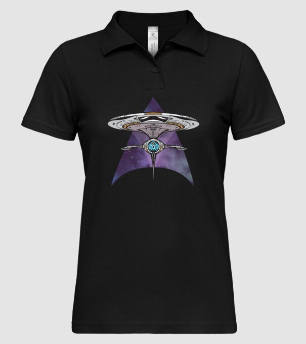 Navă spațială model negru pe tricou