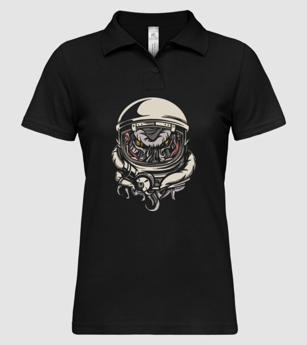 Cthulhu Astronaut model negru pe tricou